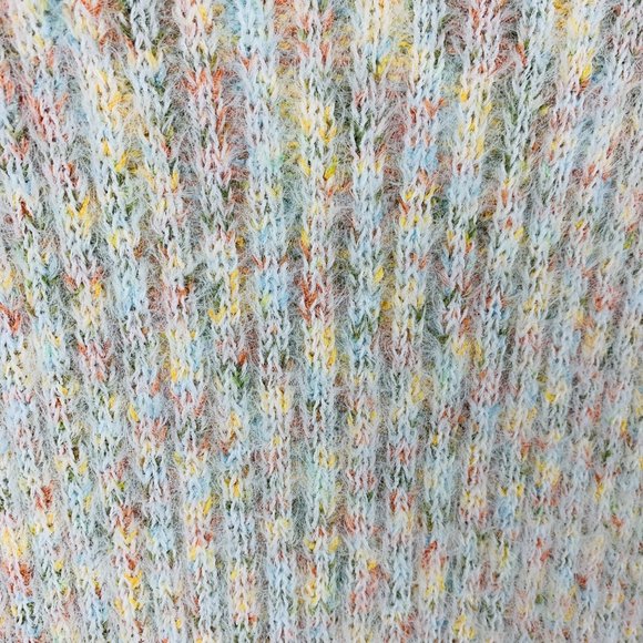 Lulus Sweater Dress Women's Size XS Sweet Whispers Multicolored Eyelash Knit Tur - Picture 4 of 11